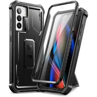 Etui i futerały do telefonów - Pancerne Etui Dexnor do Samsung Galaxy S21 Fe, podstawka, folia na ekran - miniaturka - grafika 1