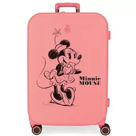 Walizki - Disney Happiness Walizka Średnia, Walizka średniej wielkości, Różowy, Maleta mediana, średnia walizka - miniaturka - grafika 1