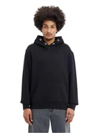 Bluzy męskie - Calvin Klein Bluza Męska Logo Jacquard Hoodie Black J30J321883 Beh Xl - miniaturka - grafika 1