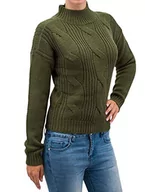 Swetry damskie - Urban Classics Damski sweter z krótkim rękawem, zielony (oliwka 176), L - miniaturka - grafika 1