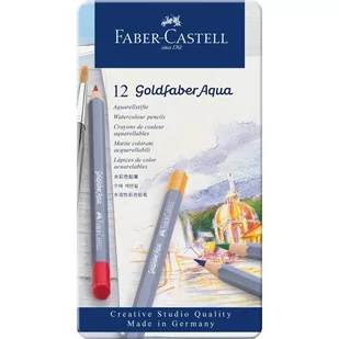 Faber Castell Kredki akwarelowe Goldfaber 12 kol. FABER CASTELL - Kredki, ołówki, pastele i pisaki - miniaturka - grafika 1