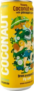 Coconaut Woda kokosowa z młodego kokosa z sokiem ananasowym NFC Coconaut, 320ml - Woda - miniaturka - grafika 2