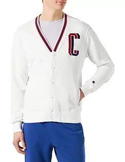 Kurtki męskie - Champion Męska kurtka Rochester 1919 Bookstore Cardigan z dzianiny, Off-White (Bdb), XXL, Off-white (Bdb), XXL - grafika 1