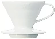 Zaparzacze i kawiarki - Hario ceramiczny Drip V60-01 Biały - miniaturka - grafika 1