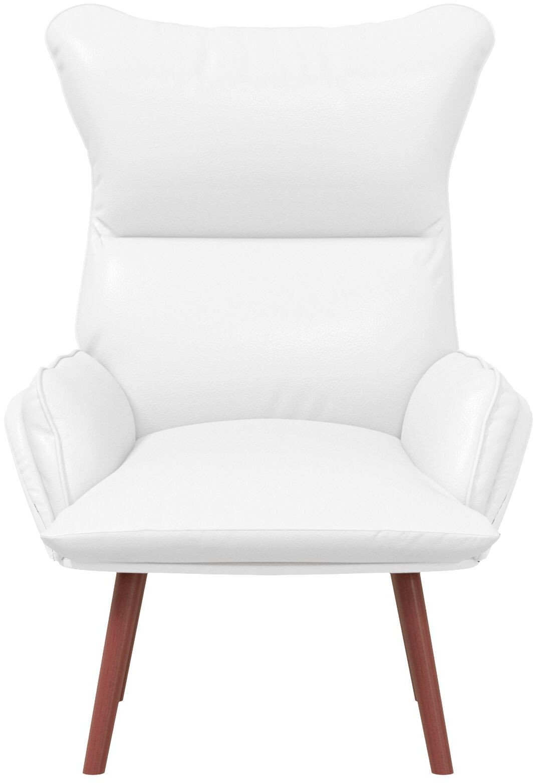 Fotel relaksacyjny vidaXL z białej sztucznej skóry