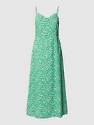 Sukienki - Sukienka midi z wiskozy z kwiatowym wzorem na całej powierzchni - miniaturka - grafika 1