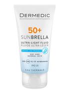 Kremy do twarzy - Dermedic Sunbrella Ultralekki krem SPF50+ skóra sucha i normalna 40ml - miniaturka - grafika 1