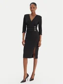 Sukienki - Rinascimento Sukienka koktajlowa CFC0020161002 Czarny Slim Fit - miniaturka - grafika 1