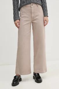 Pepe Jeans jeansy Tania damskie kolor beżowy - Spodnie damskie - miniaturka - grafika 1