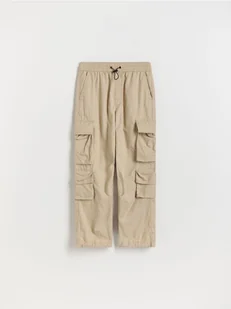Reserved - Spodnie cargo - beżowy - Spodnie i spodenki dla chłopców - miniaturka - grafika 1