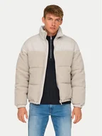 Kurtki męskie - Only & Sons Kurtka zimowa 22030456 Beżowy Regular Fit - miniaturka - grafika 1