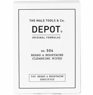 Depot 504, Chusteczki Do Oczyszczania Brody I Wąsów, 12 Szt. - Kosmetyki i akcesoria do pielęgnacji brody - miniaturka - grafika 1