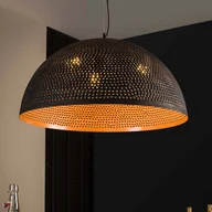 Lampy sufitowe - ZIJLSTRA Lampa wisząca Punchray, możliwość ściemniania, brązowy / rdzawy, salon / jadalnia, metal, vintage - miniaturka - grafika 1