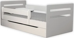Elior Łóżko dla dziecka z materacem Candy 2X mix 80x140 - szare - Łóżka dla dzieci i młodzieży - miniaturka - grafika 1