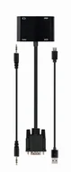 Kable komputerowe i do monitorów - GEMBIRD KONWERTER SYGNAŁU VGA DO HDMI + VGA CZARNY - miniaturka - grafika 1