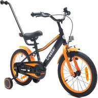 Rowery - Sun Baby Tracker 16 cali dla chłopca Czarno-pomarańczowy 2023 - miniaturka - grafika 1
