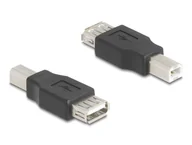 Adaptery i przejściówki - DeLOCK 67199 zmieniacz płci / kabli USB Type-B USB Type-A Czarny - miniaturka - grafika 1