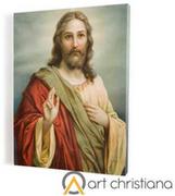 Ikony i obrazy sakralne - Obraz religijny z Jezusem, płótno canvas - miniaturka - grafika 1