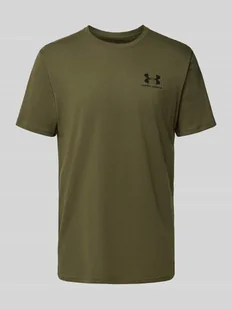 T-shirt z nadrukiem z logo - Koszulki męskie - miniaturka - grafika 1