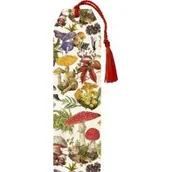 Zakładki do książek - Zakładka 121 ze wstążką Las grzybów - miniaturka - grafika 1