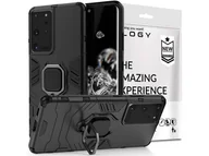 Etui i futerały do telefonów - Etui Alogy Stand Ring Armor do Samsung Galaxy S21 Ultra czarne - miniaturka - grafika 1