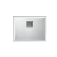 Zlewozmywaki - QUADRON Zlew DAVID 50 snow white + syfon INOX - miniaturka - grafika 1