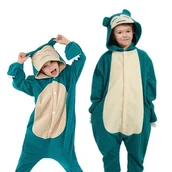 Stroje karnawałowe - Piżama Onesie Kigurumi Kostium Przebranie Pokemon Snorlax Dzieci 105 - 115cm - miniaturka - grafika 1