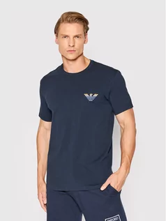 Koszulki męskie - Emporio Armani Underwear T-Shirt 110853 2R525 00135 Granatowy Regular Fit - grafika 1