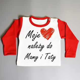 Body - Moje serce należy do mamy i taty - koszulka niemowlęca - grafika 1