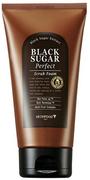 Pianki do mycia twarzy - Skinfood Black Sugar Perfect Scrub Foam 180 ml - miniaturka - grafika 1