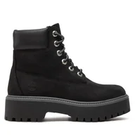 Botki damskie - Trapery Timberland Stone Street 6In Wp TB0A5RH50151 Czarny - miniaturka - grafika 1