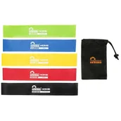Pozostały sprzęt i akcesoria do ćwiczeń - Gymform Majestic Sport gum do ćwiczeń Majestic Sport HOME MINI BAND (5 szt. + woreczek) M-HMB-SET - miniaturka - grafika 1