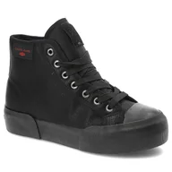 Trampki damskie - Damskie trampki wysokie Cross Jeans KK2R4055C 37 Czarne (8697319351729) - miniaturka - grafika 1