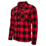 Odzież taktyczna i umundurowanie - Koszula z długim rękawem BRANDIT Jeff Fleece - Czerwono-Czarna - miniaturka - grafika 1