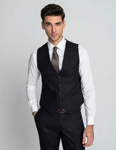 kamizelka monreale slim fit bordo - Kamizelki męskie - miniaturka - grafika 1