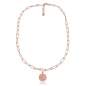 Naszyjniki - Naszyjnik Antique II z monetą - rose gold - miniaturka - grafika 1