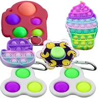 Zabawki sensoryczne - 6X ZESTAW ZABAWEK ANTYSTRESOWYCH POPIT - miniaturka - grafika 1