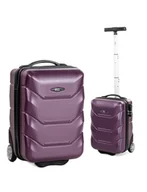 Walizki - Mała walizka podróżna 720 XS 40x20x25 ŚLIWKA - miniaturka - grafika 1