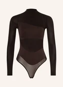 Body - Wolford Body Z Paskami Shade braun - miniaturka - grafika 1