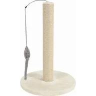 Drapaki dla kotów - Zolux Drapak słupek sizalowy z zabawką 48 cm kol. beżowy Dostawa GRATIS od 99 zł + super okazje - miniaturka - grafika 1
