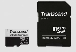 Transcend 340S 64 GB MicroSDXC UHS-I Klasa 10 TS64GUSD340S - Karty pamięci - miniaturka - grafika 1
