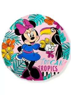Kids Euroswan, Myszka Minnie , ręcznik okrągły, 120 cm - Okrycia kąpielowe dla dzieci - miniaturka - grafika 1