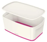 Pojemniki biurowe - Leitz Pojemnik mały MyBox z pokrywką - biało-szary 52291001 - miniaturka - grafika 1