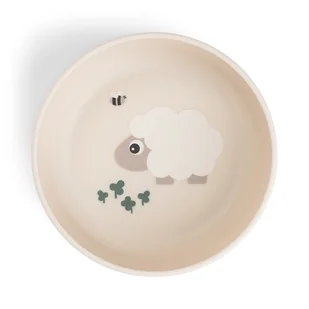 Done by Deer Miska dla Dziecka Foodie Tiny Farm Sand - Miseczki i talerzyki dla dzieci - miniaturka - grafika 1