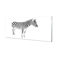 Dekoracje domu - Ochronna płyta szklana +klej Malowana zebra 125x50 cm - miniaturka - grafika 1