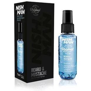 NISHMAN BEARD&MUSTACHE PERFUMED SPRAY GENIUS - Kosmetyki i akcesoria do pielęgnacji brody - miniaturka - grafika 1
