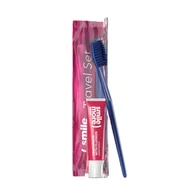 Szczoteczki do zębów - HISKIN SET Smile Pasta Do Zębów 30ml + Szczoteczka Do Zębów Red + Kosmetyczka - miniaturka - grafika 1