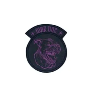Odzież taktyczna i umundurowanie - Patch War Dog 70mm x 82mm Fioletowy - miniaturka - grafika 1