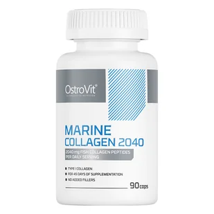 OstroVit Marine Collagen 2040, 90 kapsułek - Stawy, mięśnie, kości - miniaturka - grafika 1