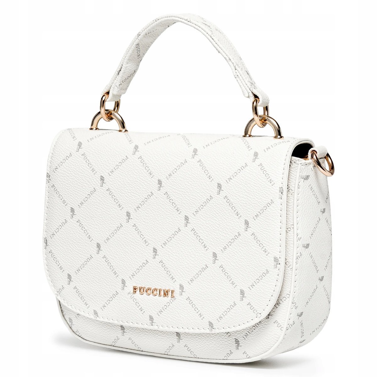 Torebka Damska Listonoszka Na Ramię Crossbody PUCCINI Biała BLXP0052M-0